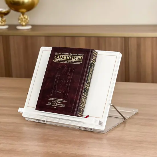 Lucite & Leatherette Tabletop Stand By Kinor Decor {5}