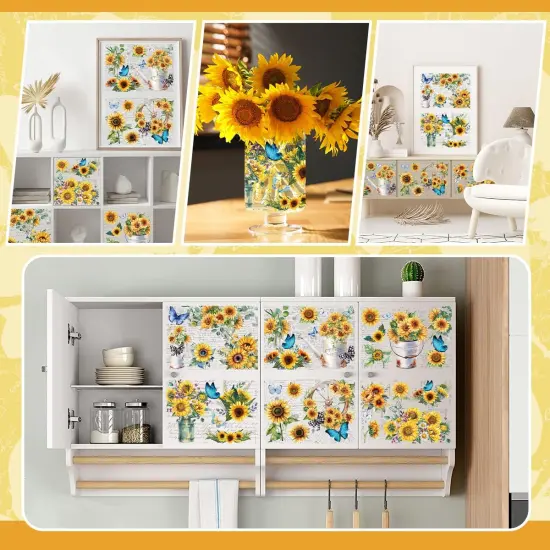 Fall Flower Designs Decals for Crafts {4}