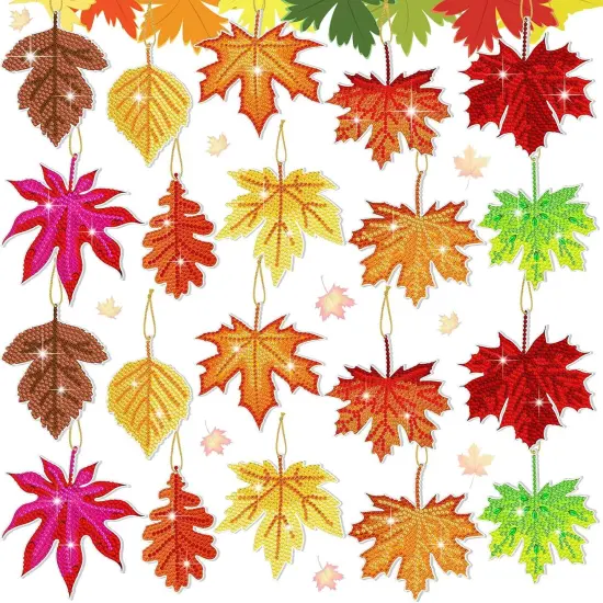 20 Pcs Fall Diamond Art Ornament {1}