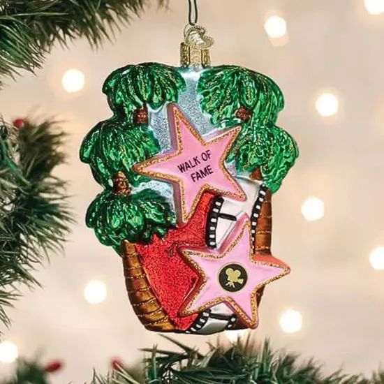 Old World Christmas 5.0 Inch Hollywood Walk Of Fame Christmas Tree Ornament , Film Stars Multicolored {3}