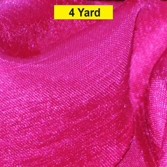 Shantung Satin Fabric Satin Dupioni Silk for Apparel and Garments 60" Wide Hot Pink {1}