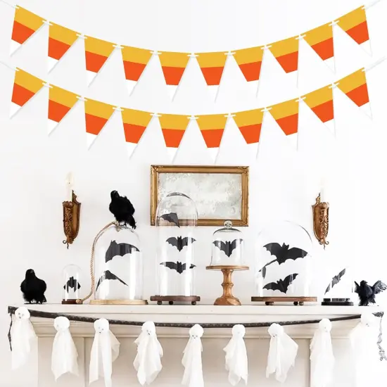 2PCS Halloween Candy Corn Banner {1}