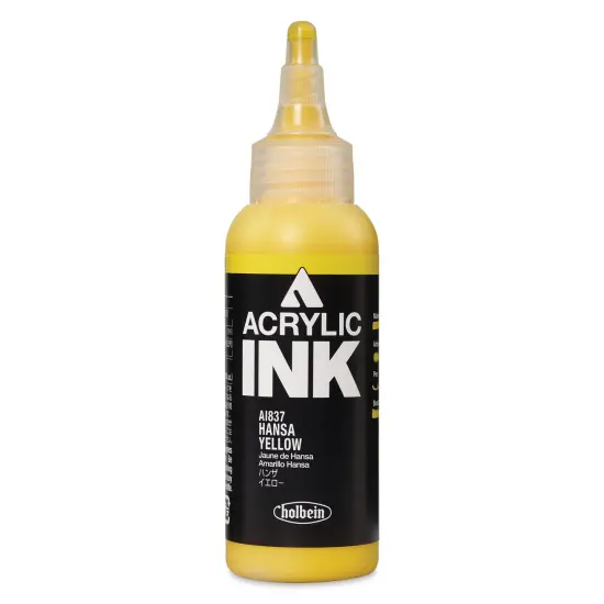 Holbein Acrylic Ink - Hansa Yellow, 100 ml {1}