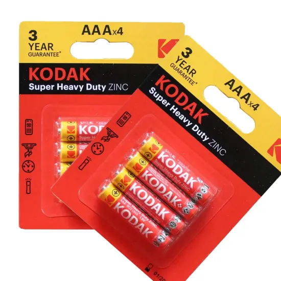 KODAK&reg; Extra Heavy Duty Zinc Battery Assortment in Floor Display 4pc {3}