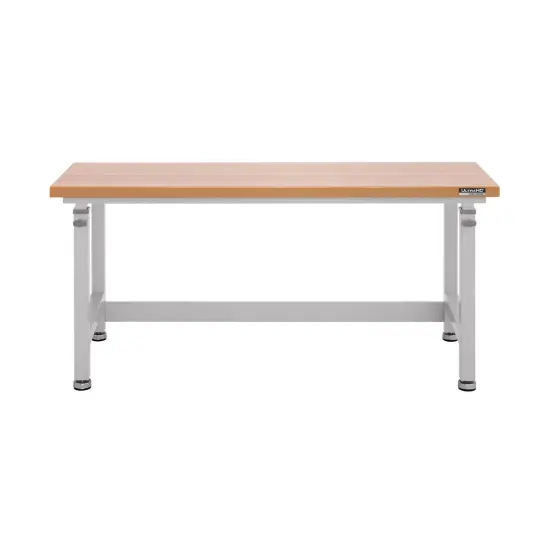 Seville Classics UltraHD Height Adjustable Workbench, 60" W x 24" D x 28.5" to 42"H Graphite {10}