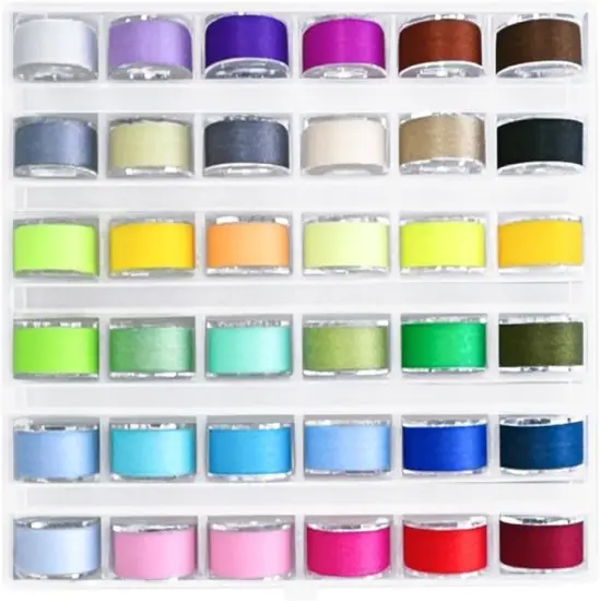 36 Pcs Bobbins and Sewing Threads with Bobbin Case {1}