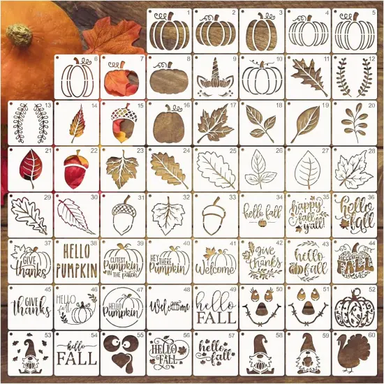 Small Stencils for Painting on Wood Reusable, 3 Inch Reusable Stencil {1}