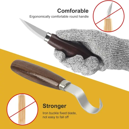Wood Carving Tools Set with Wood Carving Knives Detail Knives {3}