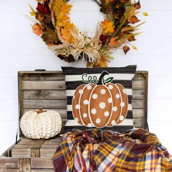 Happy Fall Pillow Covers {3}