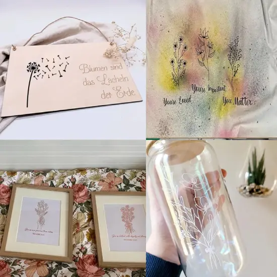 20 Flower Stencils for Painting Wildflower {4}