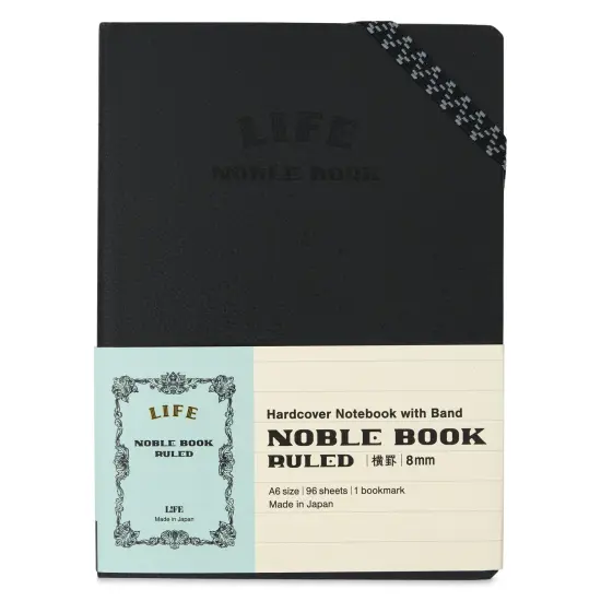Life Stationery Noble Notebook - 4" x 6", A6, Ruled, 96 Pages {1}