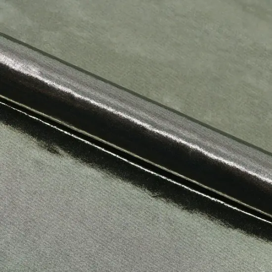 Mercury Titanium Foiled Spandex Fabric Black/Light Gold {1}