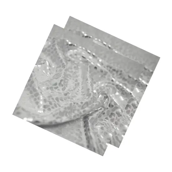 Cloudy Leo Foil Printed Spandex Fabric {2}