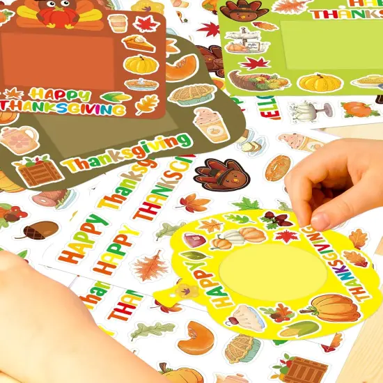 12 Sets Thanksgiving Picture Frame Craft Kits {2}