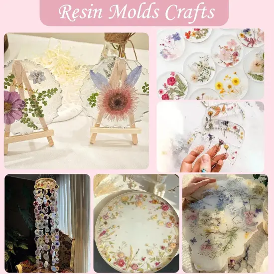 80 Pcs Whire Dried Flowers for Crafts W/ Tweezers {4}