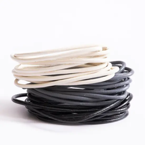 Rounded Leather Cording 2mm {2}