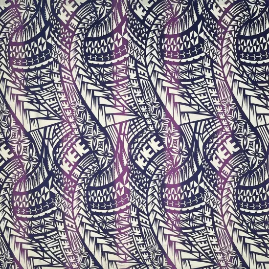 1 Yard Traditional Polynesian Tattoo Muslin Cotton Fabric 36 Inches L x 60 Inches W Pine Green & Green {5}