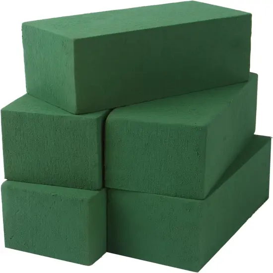 5pcs Floral Foam Bricks,Green Florist Block for Fresh Artificial Flower Arrangement Craft Supply Wedding {1}