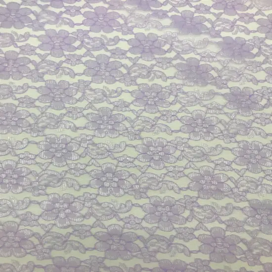1 Yard Lavender Rachelle Lace Fabric For Table Runners Curtains Overlays Crafts Decor 58&Prime;-60&Prime; Wide {1}