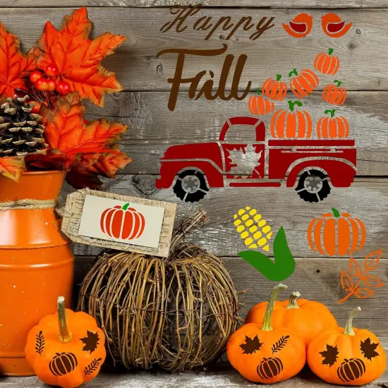 20 Pieces Thanksgiving Fall Stencils for Painting 7.9 x 7.9 Inch {2}