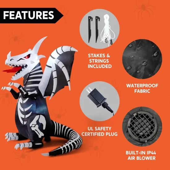 8 FT Tall Halloween Inflatables Outdoor Decoration {4}