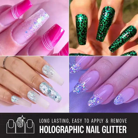 Chunky Holographic Body Glitter I 16 Colors + Glitter Glue {3}