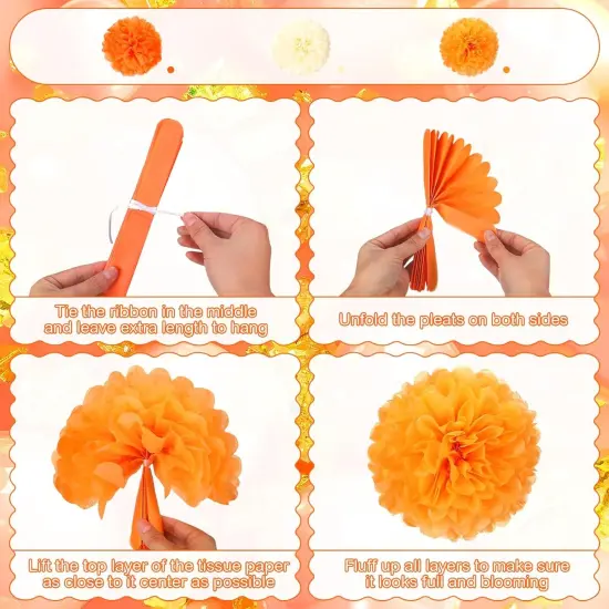 Fall Autumn Happy Birthday Banner and Hanging Decorations {4}