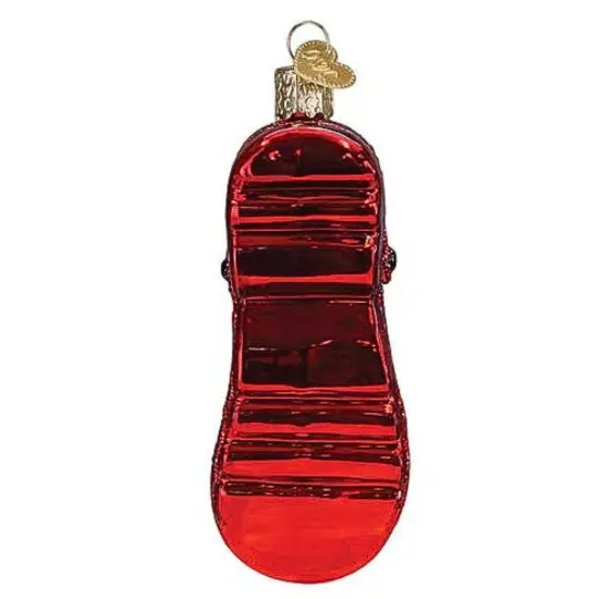 Old World Christmas 4.25 In Rubber Clog Christmas Tree Ornament , Symbol Fashion Red {2}