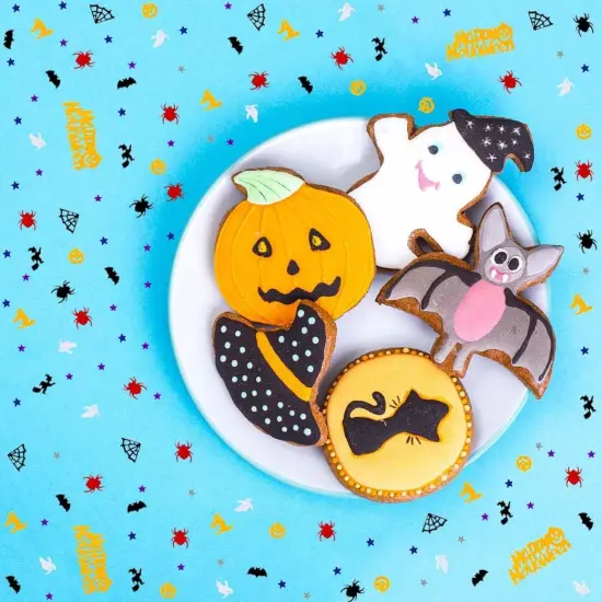 Halloween Confetti Spider Pumpkin {5}