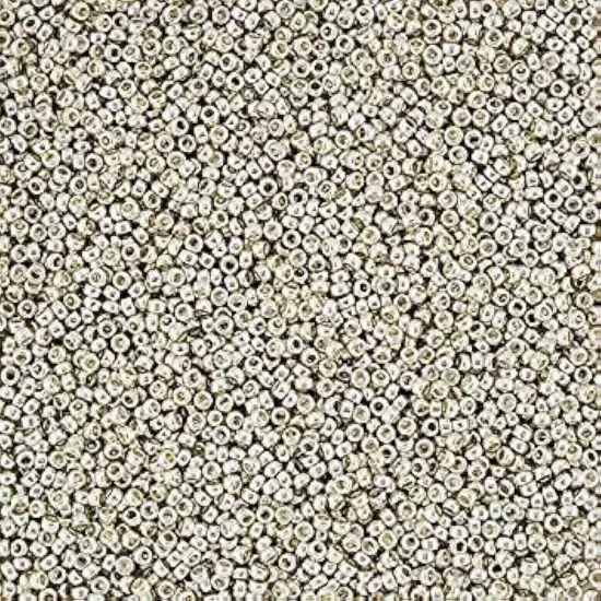 Miyuki Round Seed Bead Size 15/0 8.2g-tube Galvanized Silver {1}