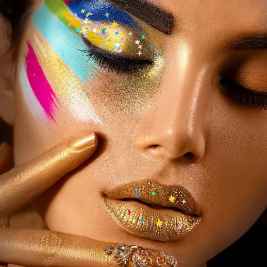 60 G/ 2.1 oz Holographic Star and Moon Glitter {4}