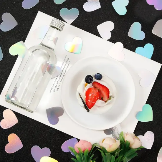 Iridescent-Disco Party-Decorations Heart Confetti - 300pcs {6}