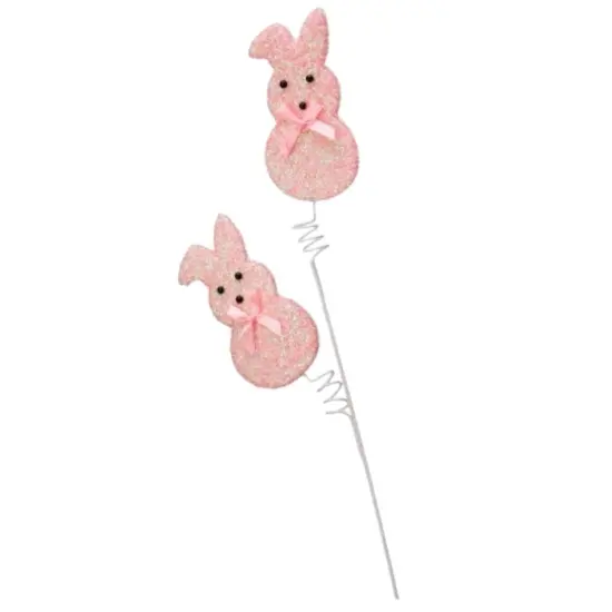 27" Pink Easter Bunny Peep Pick &ndash; Pastel Spring Decoration {2}