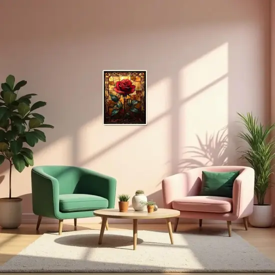 Rose Paint by Numbers Kit for Adults Beginner Flowers Oil Painting Kit Adult Paint by Number Kits on Canvas DIY Painting for Beginners Art by Numbers for Gifts Home Wall Decor 16x20 Inch {5}