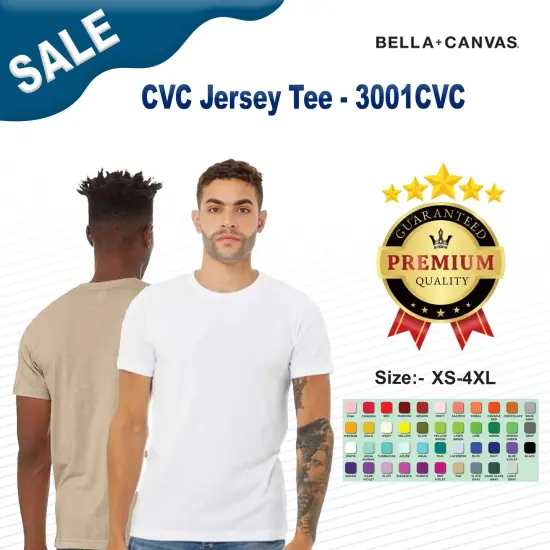 BELLA + CANVAS&reg; CVC Crewneck Short Sleeve Jersey Tee Heather raspberry {2}