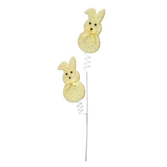 27" Pink Easter Bunny Peep Pick &ndash; Pastel Spring Decoration {4}