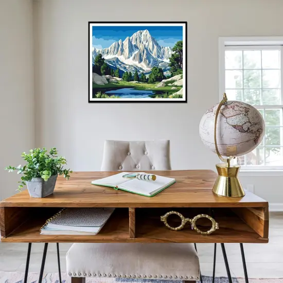 Mountain Paint by Number, Mount Whitney Paint by Numbers for Adults, Snow Mountains Landscape Wall Art, Sierra Nevada DIY Oil Painting on Canvas Without Frame, Nature Home Decor(16x20inch) Visit the Cawpom Store 4.0 4.0 out of 5 stars 2 ratings | {3}