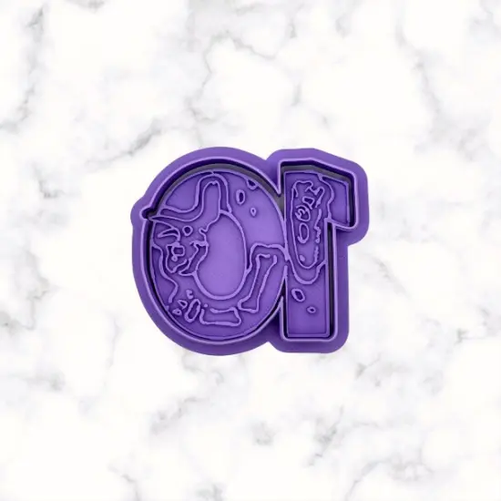 Dinosaur Number 10 Cookie Cutter and Stamp {3}