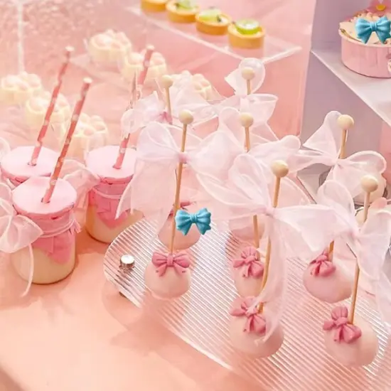 Bowknot Pink Cand Silicone Mold {2}