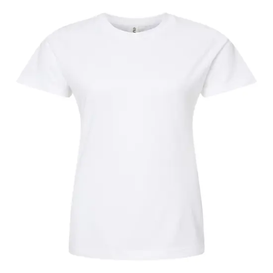 Tultex&reg; Women's Fine Jersey Classic Fit Short Sleeve T-Shirt White {1}
