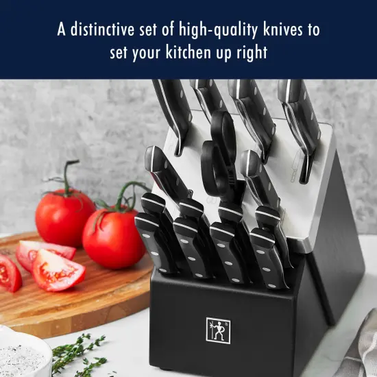 HENCKELS Solution 16-pc Self-Sharpening Knife Block Set {3}