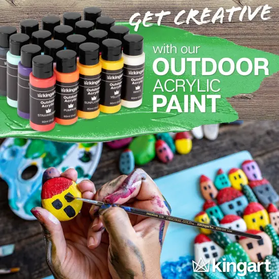 KINGART® Outdoor Acrylic Paint, 20 Colors {6}