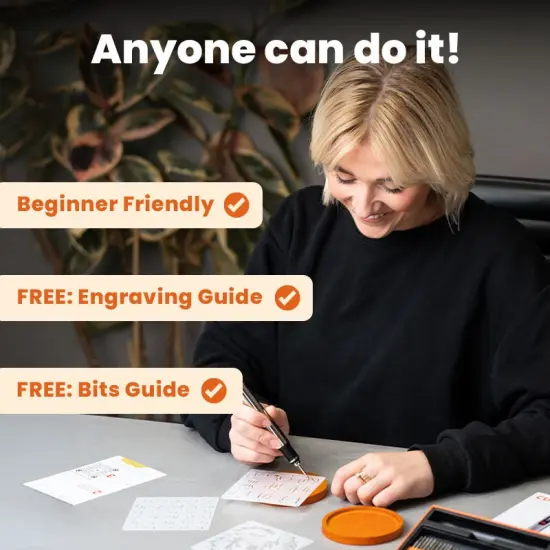 Customizer Engraving Pen by Resparked (Formerly Culiau): Ultimate Cordless Portable Tool for Artists & DIYers - Engrave 50+ Surfaces - Beginner Friendly - Rechargeable - Free 30 Bits & Mastery Guide {5}