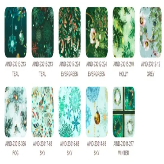 Merriment Fat Quarter Bundle in Winter by Lara Skinner for Robert Kaufman (FQ-2214-11) {2}