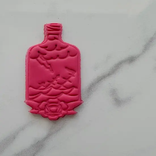 Traditional Tattoo Shipwreck in a Bottle Clay Cutter {4}