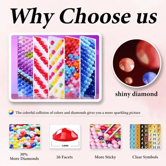 Diamond Art Kits for Adults - 3 Pack Vintage Flowers {5}