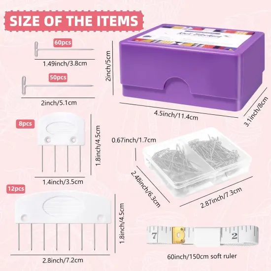 20Pcs Knit Blockers Combs Pins {2}