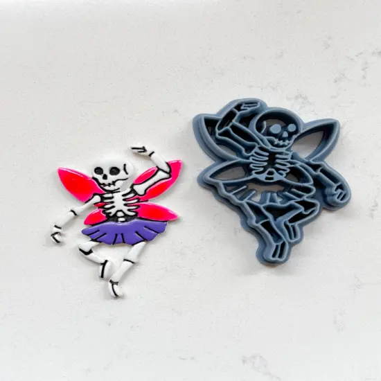 DANCING SKELETON FAIRY | HALLOWEEN 2025 | CLAY CUTTERS {1}