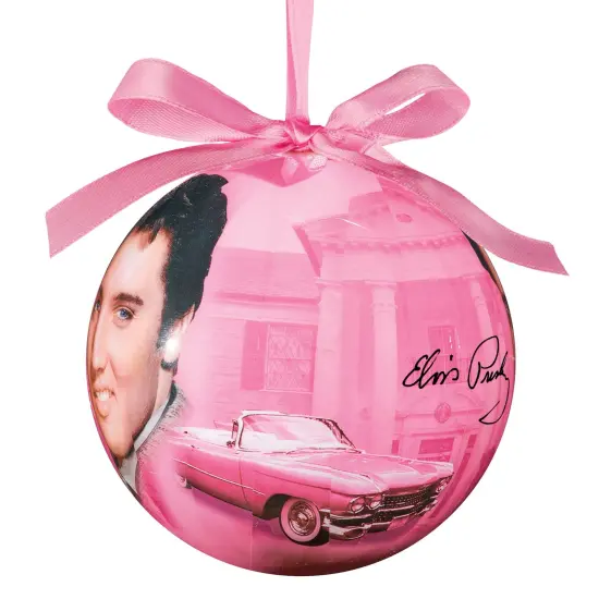 Collections Etc Elvis Pink Ball Christmas Ornament with Gift Box {4}