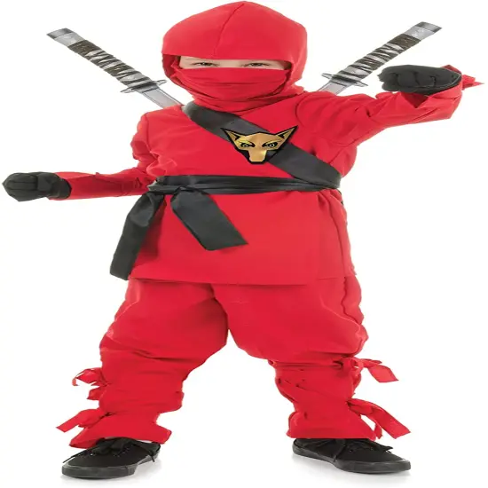 UNDERWRAPS Costumes Children's Red Ninja Costume, Small 4-6 Childrens Costume {1}